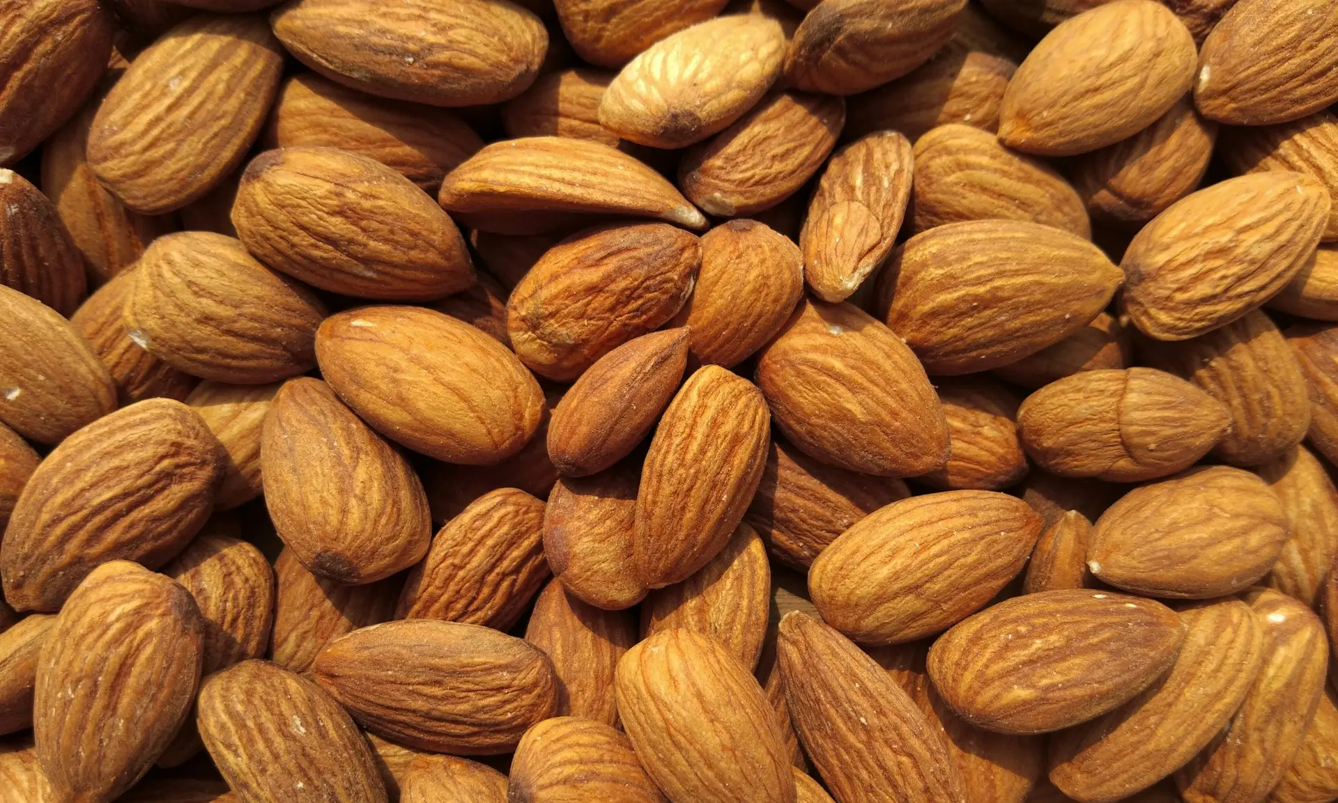 brown and yellow almond nuts